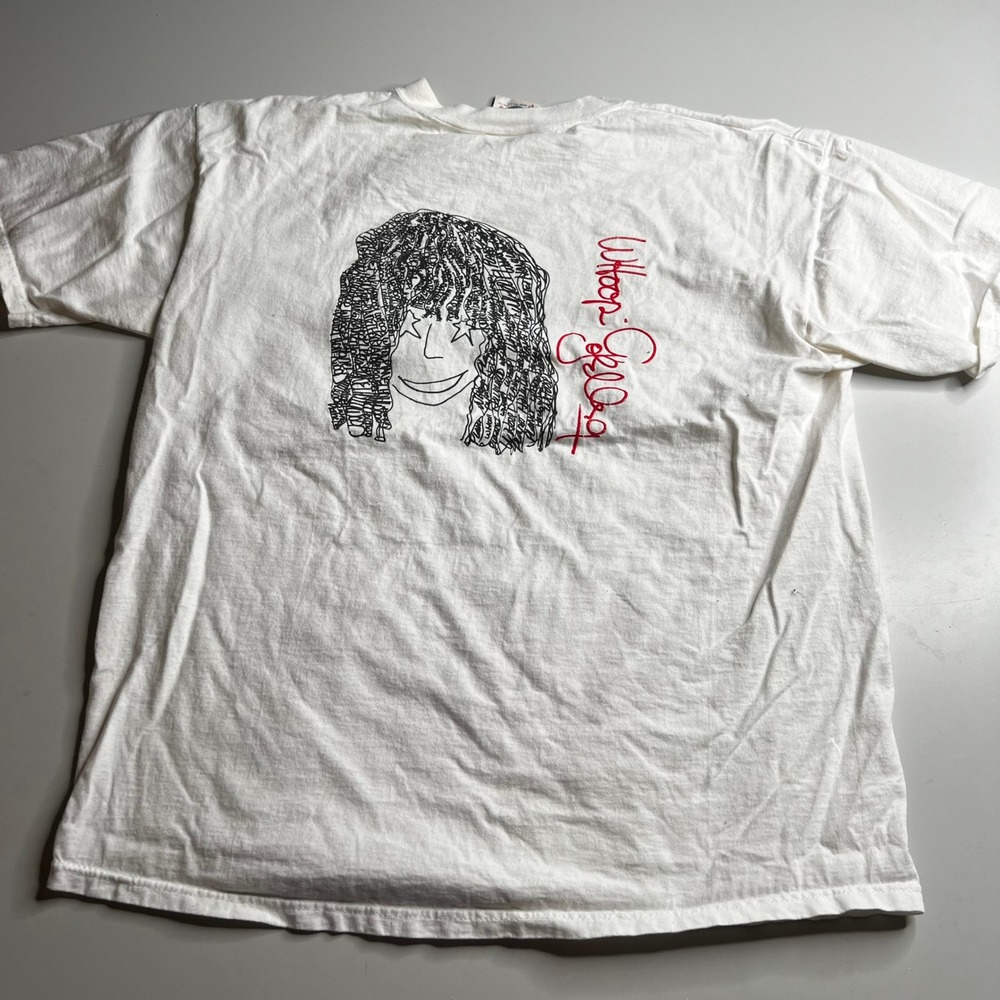 Vintage‎ 1991 Planet Hollywood Whoopi Goldberg Celebrity Edition T-Shirt White L